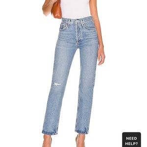 Agolde 90s Pinched Waist in Abstract SIZE 28